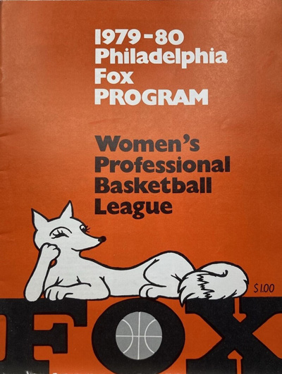 1979-80 Philadelphia Fox program from the Women's Professional Basketball League