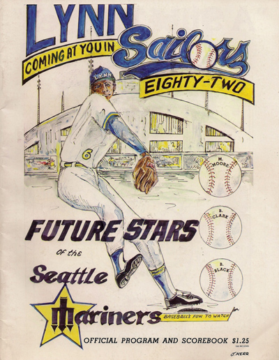 1982 Lynn Sailors program from the Eastern League