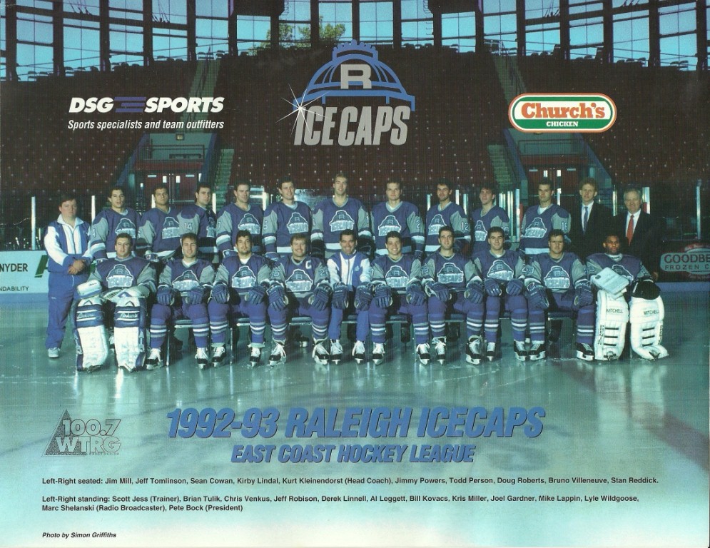 Raleigh Icecaps 1994-95 Hockey Card Checklist at