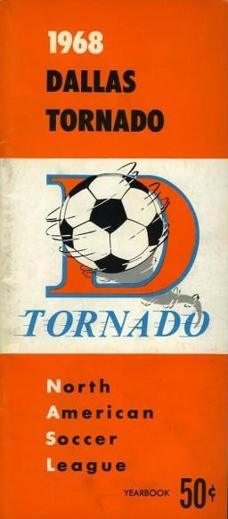 1968 Dallas Tornado Media Guide from the North American Soccer League