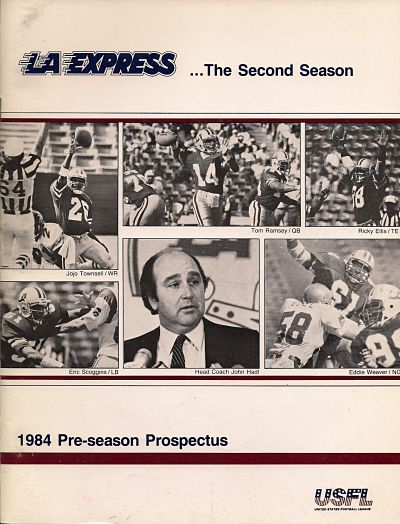 1984 Los Angeles Express Pre-Season Prospectus