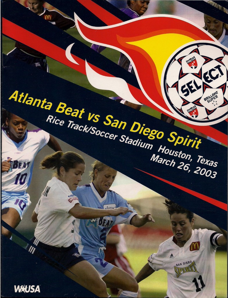 2003 WUSA Soccer Program