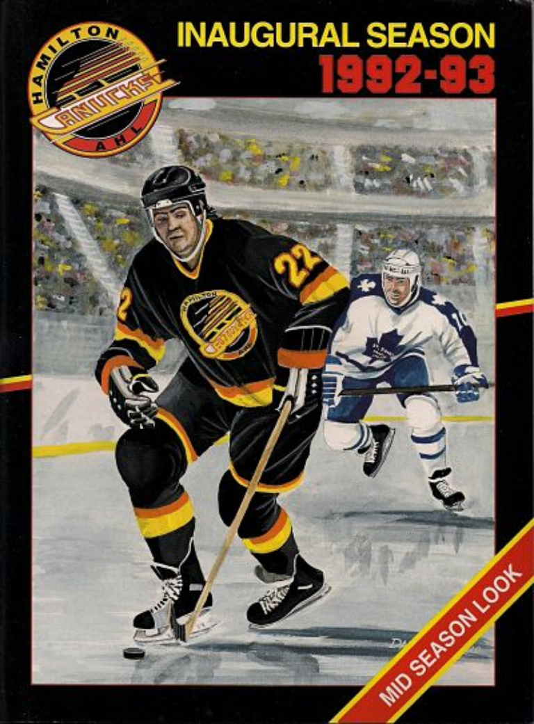 1992-93 Hamilton Canucks Program