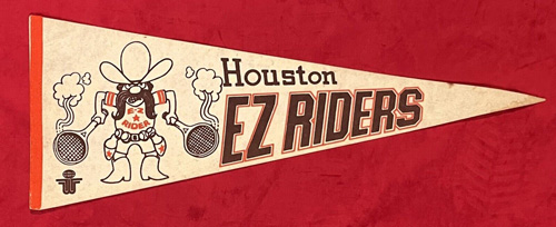 Houston E-Z Riders pennant from World Team Tennis