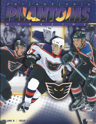 Philadelphia Phantoms hockey logo from 1998-99 at
