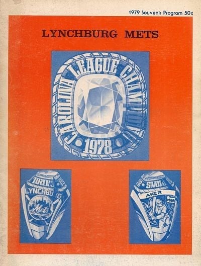 1979 Lynchburg Mets Program