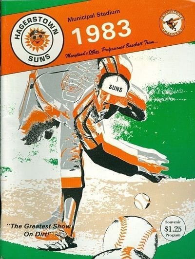 1983 Hagerstown Suns Program