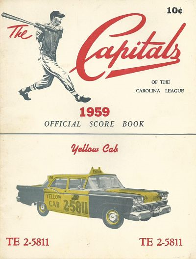 1959 Raleigh Cardinals Program