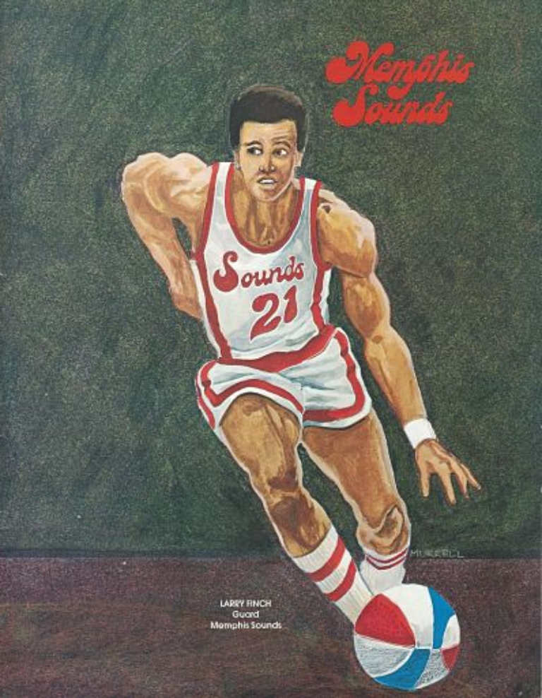 Lot - Vintage Memphis Sounds ABA Basketball Pennant
