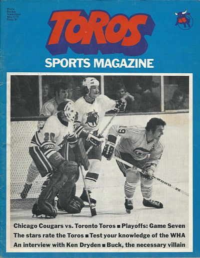 1974-75 Toronto Toros - The WHA Uniform Database