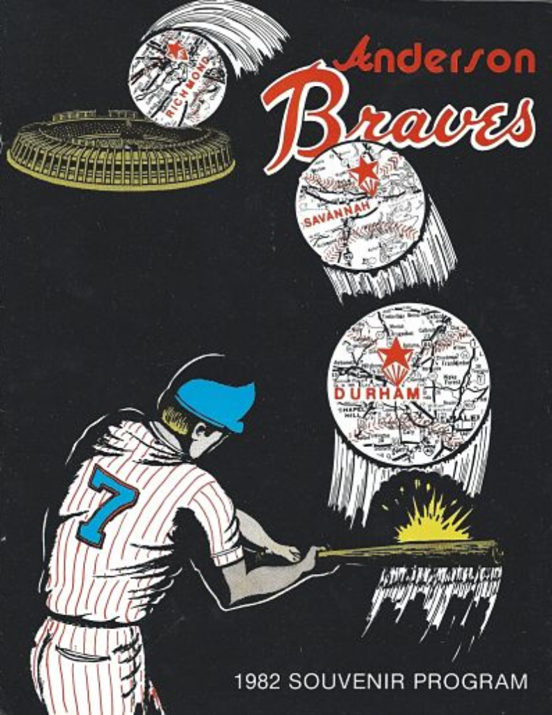1982 Anderson Braves Program