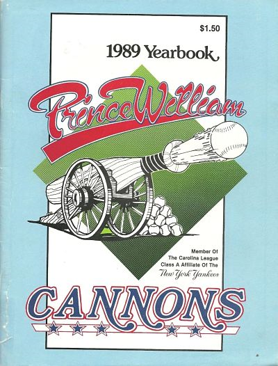 1989 Prince William Cannons Yearbook