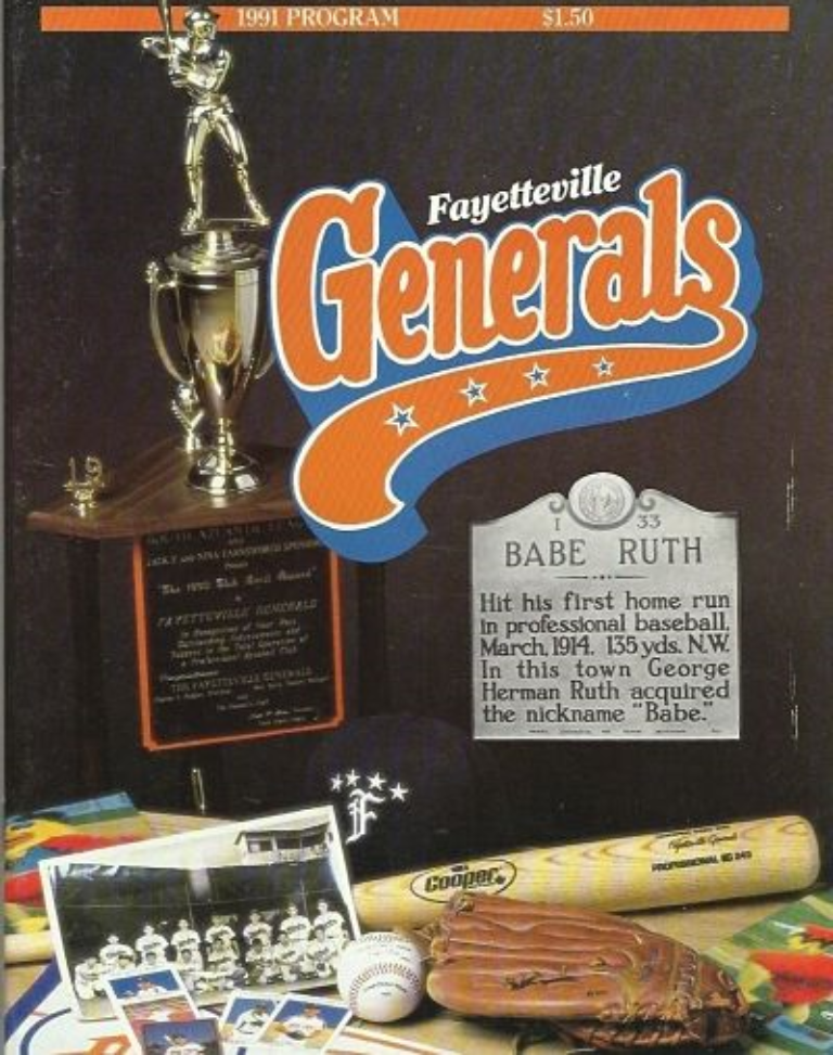 Fayetteville Generals South Atlantic League Baseball