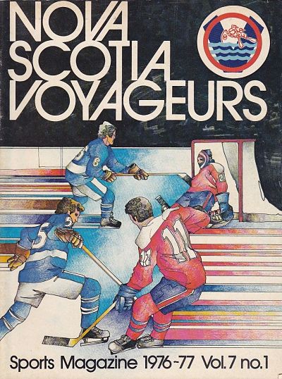 1976 Nova Scotia Voyageurs program from the American Hockey League