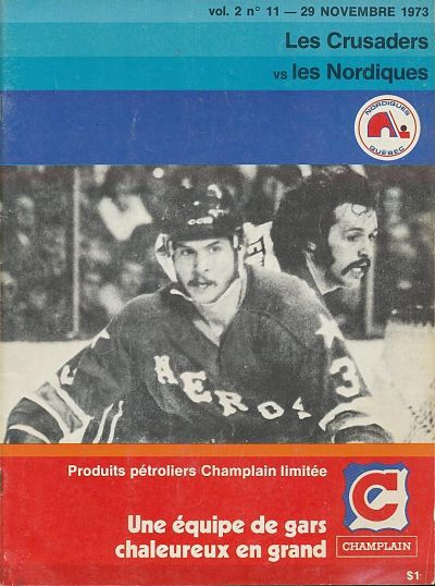 1973 Quebec Nordiques Program
