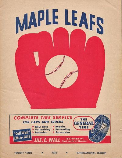 1951 Toronto Maple Leafs Baseball International League Signed
