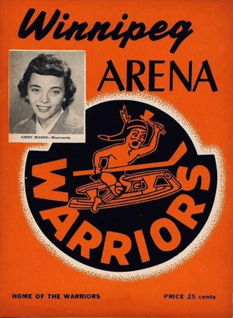 1957-58 Winnipeg Warriors program from the Western Hockey League