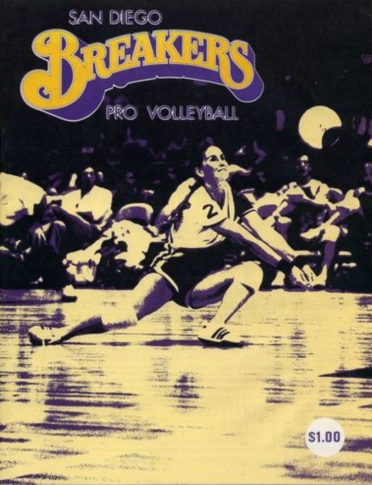 1976 San Diego Breakers Program from the International Volleyball Association