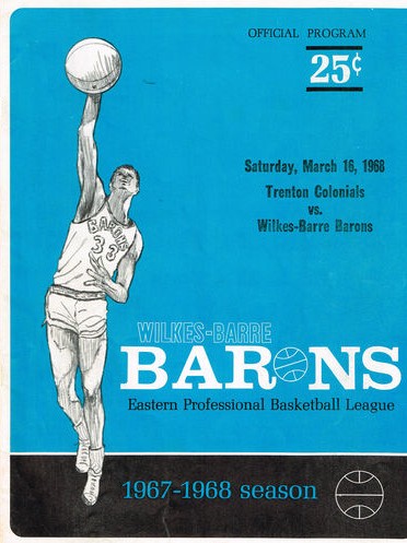 1968 Wilkes-Barre Barons Program