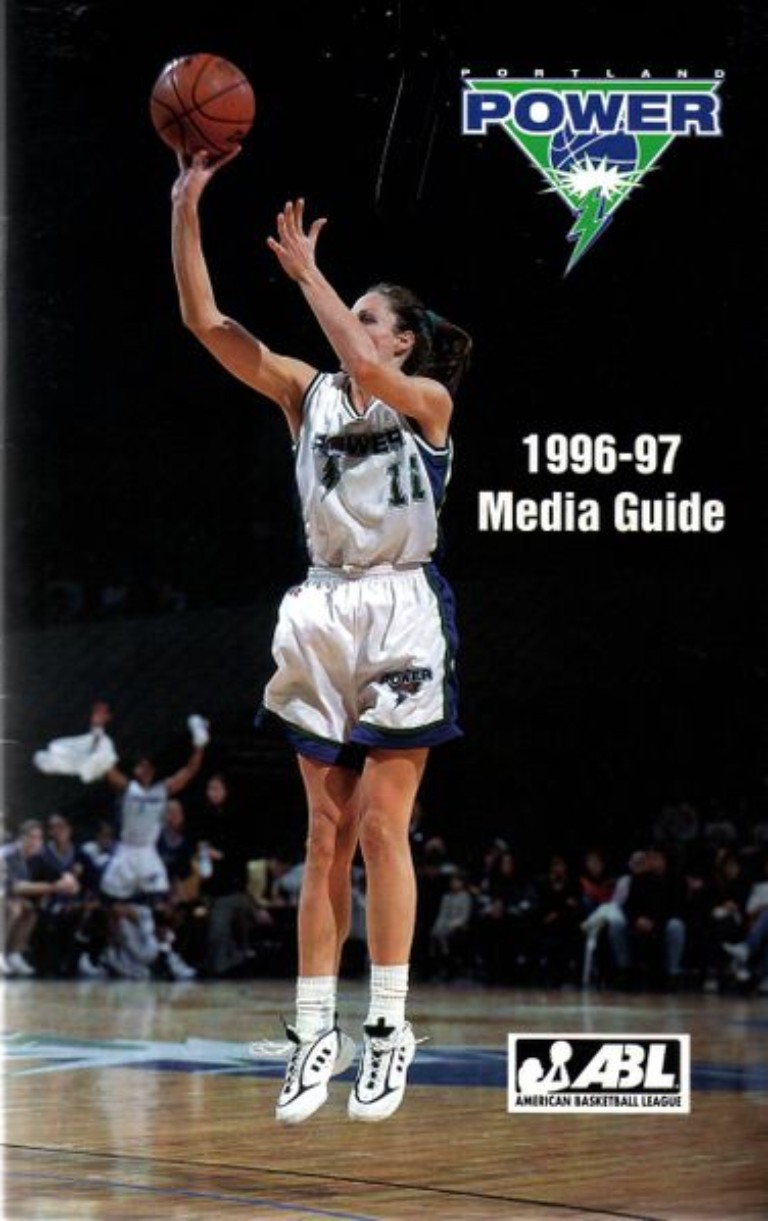 1996-97 Portland Pride media guide from the American Basketball League