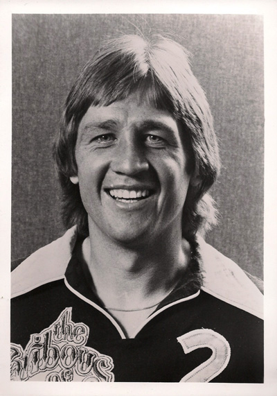 Headshot publicity photo of Bernie Fagan of the 1978 Colorado Caribous soccer team