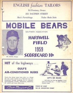 1959 Mobile Bears Program