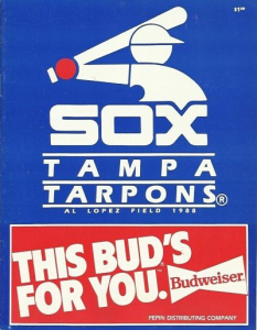 Tampa Tarpons 1988 Program