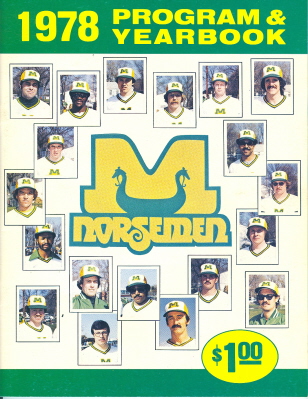 1978 Minnesota Norsemen Yearbook from the American Professional Slo-Pitch League