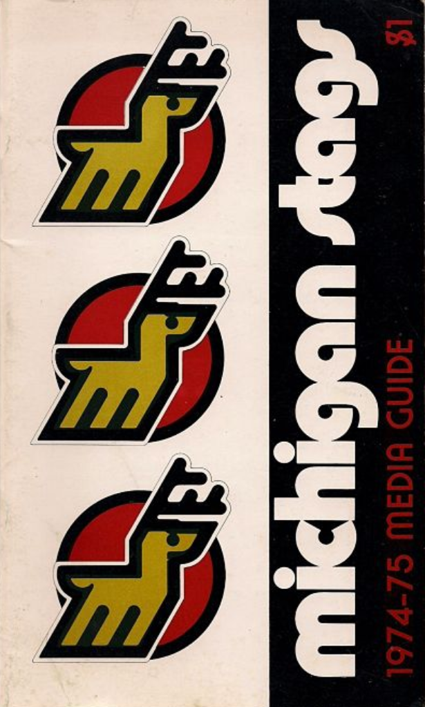 1974-75 Michigan Stags Media Guide