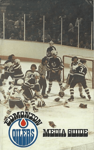 1975-76 Edmonton Oilers Media Guide