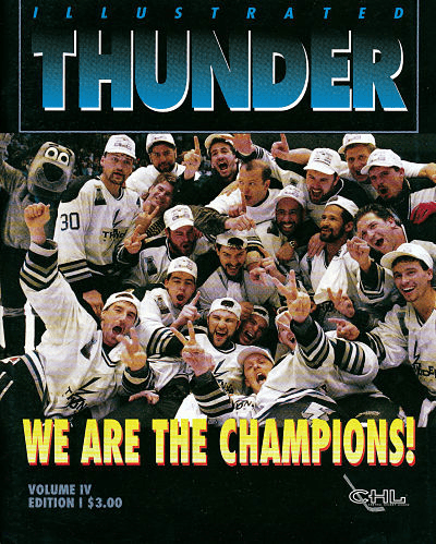 1995-96 Wichita Thunder Program