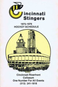 Cincinnati Stingers hockey team schedule 1975-76