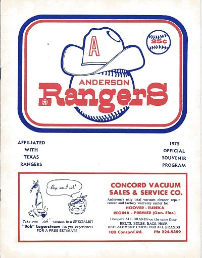 Anderson Rangers Baseball