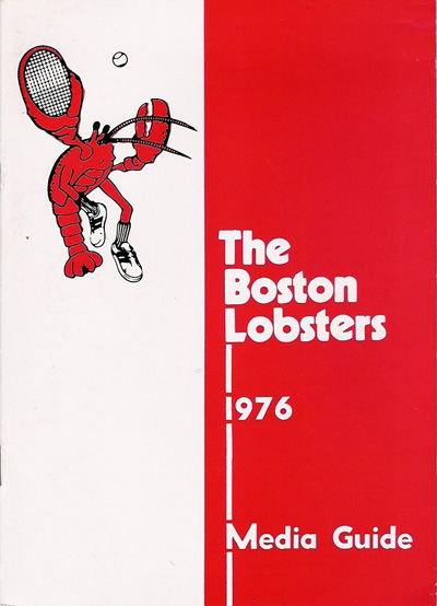 1976 Boston Lobsters Media Guide from World Team Tennis