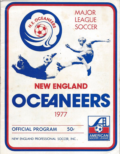1977 New England Oceaneers program from the American Soccer League