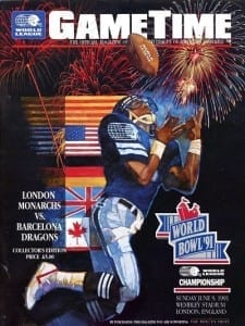 1991 World Bowl Program