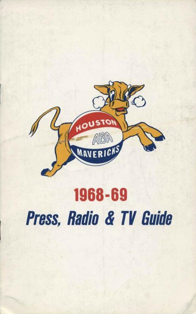 1968-69 Houston Mavericks Media Guide from the American Basketball Association