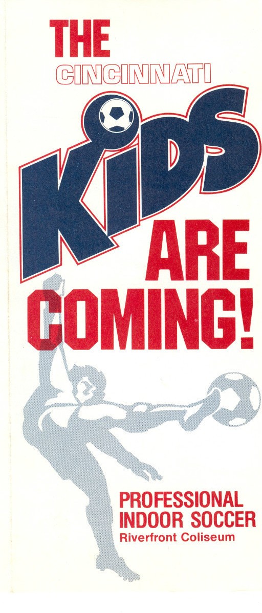 1978-79 Cincinnati Kids Ticket Brochure from the Major Indoor Soccer League