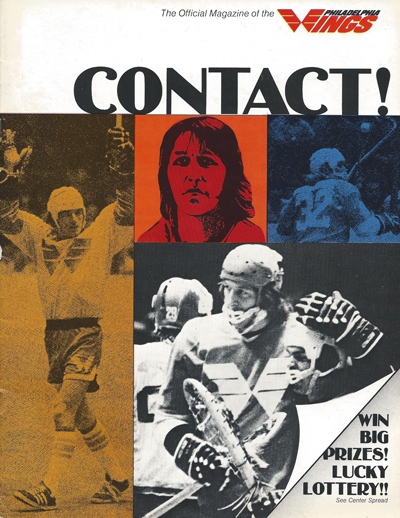 1975 Philadelphia Wings program from the National Lacrosse League