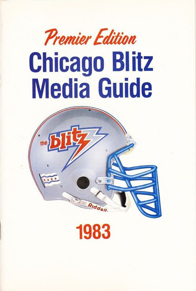 1983 Chicago Blitz Media Guide from the United States Football League
