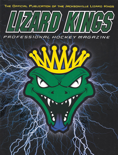 1998-99 Jacksonville Lizard Kings Program from the East Coast Hockey League