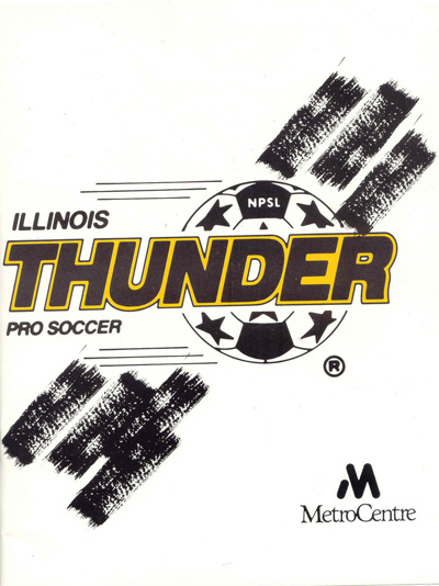 1990 Illinois Thunder program from the National Professional Soccer League