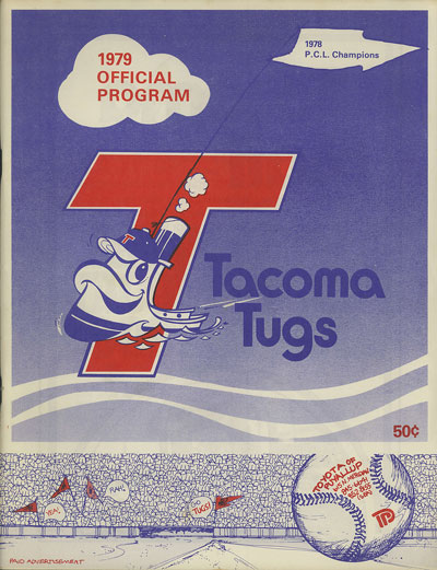 1979 Tacoma Tugs baseball program from the Pacific Coast League