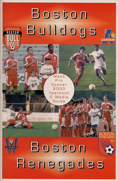 2000 Boston Bulldogs Media Guide from the United Soccer Leagues' A-League