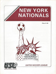 1984 New York Nationals Program