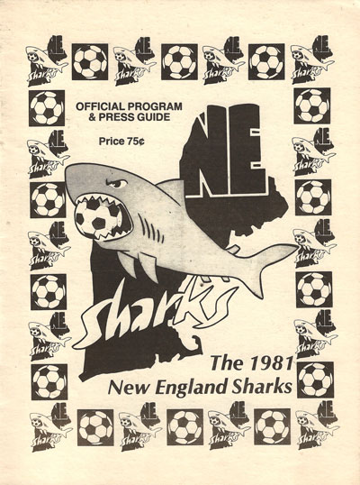 1981 New England Sharks Program from the American Soccer League