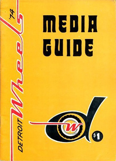 1974 Detroit Wheels Media Guide from the World Football League