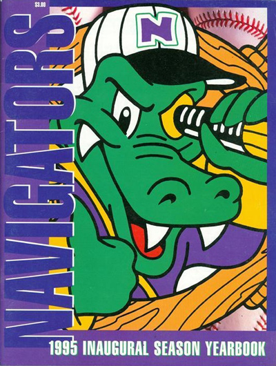 1995 Norwich Navigators baseball yearbook from the Eastern League