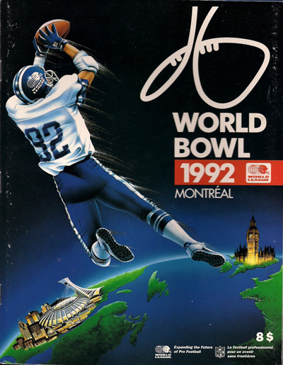 1992 World Bowl WLAF Championship Game Program