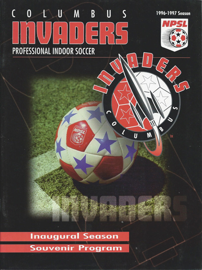 1996-97 Columbus Invaders Program from the National Professional Soccer League